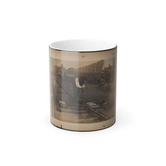 Railroad Construction Worker Straightening Track (U.S. Civil War) Color Changing Coffee Mug 11oz Default Title 11oz - Go Mug Yourself