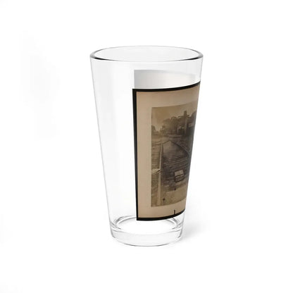 Railroad Construction Worker Straightening Track (U.S. Civil War) Pint Glass 16oz - Go Mug Yourself