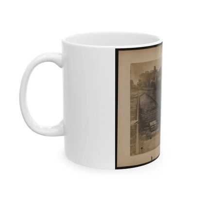 Railroad Construction Worker Straightening Track (U.S. Civil War) White Coffee Mug - Go Mug Yourself