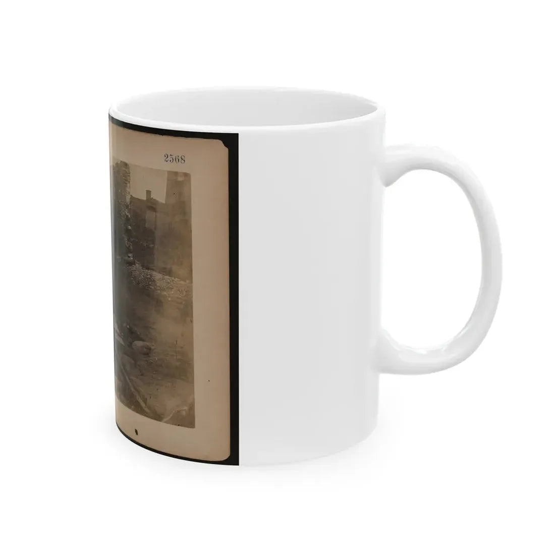 Railroad Construction Worker Straightening Track (U.S. Civil War) White Coffee Mug - Go Mug Yourself