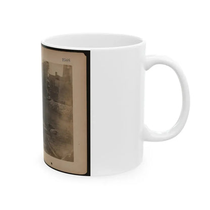 Railroad Construction Worker Straightening Track (U.S. Civil War) White Coffee Mug - Go Mug Yourself