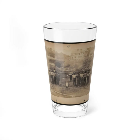 Railroad Construction Workers Holding Track (U.S. Civil War) Pint Glass 16oz-16oz-Go Mug Yourself