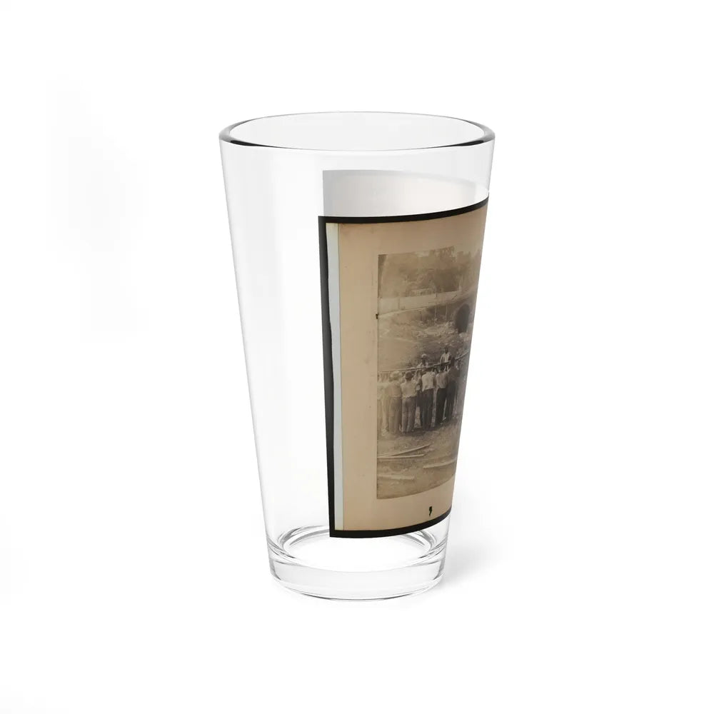 Railroad Construction Workers Holding Track (U.S. Civil War) Pint Glass 16oz-Go Mug Yourself