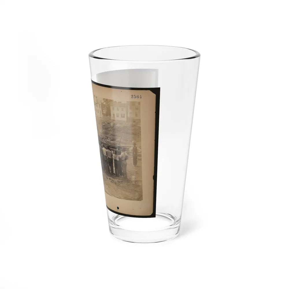 Railroad Construction Workers Holding Track (U.S. Civil War) Pint Glass 16oz-Go Mug Yourself