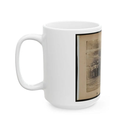 Railroad Construction Workers Holding Track (U.S. Civil War) White Coffee Mug-Go Mug Yourself