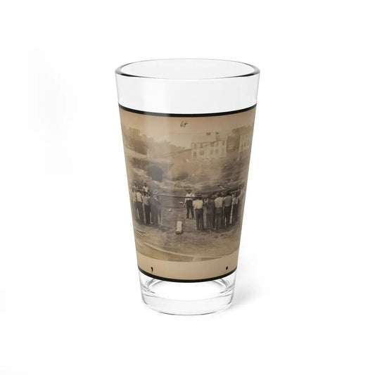 Railroad Construction Workers Holding Track (U.S. Civil War) Pint Glass 16oz 16oz - Go Mug Yourself