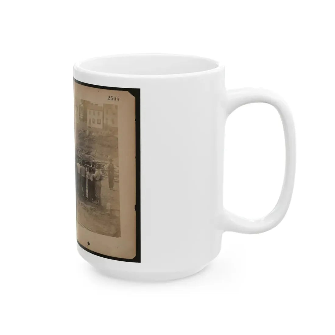 Railroad Construction Workers Holding Track (U.S. Civil War) White Coffee Mug - Go Mug Yourself