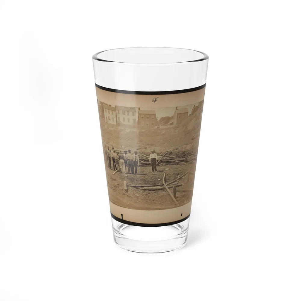 Railroad Construction Workers Straightening Track (U.S. Civil War) Pint Glass 16oz-16oz-Go Mug Yourself