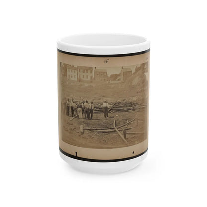 Railroad Construction Workers Straightening Track (U.S. Civil War) White Coffee Mug-15oz-Go Mug Yourself