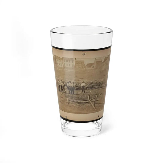 Railroad Construction Workers Straightening Track (U.S. Civil War) Pint Glass 16oz 16oz - Go Mug Yourself