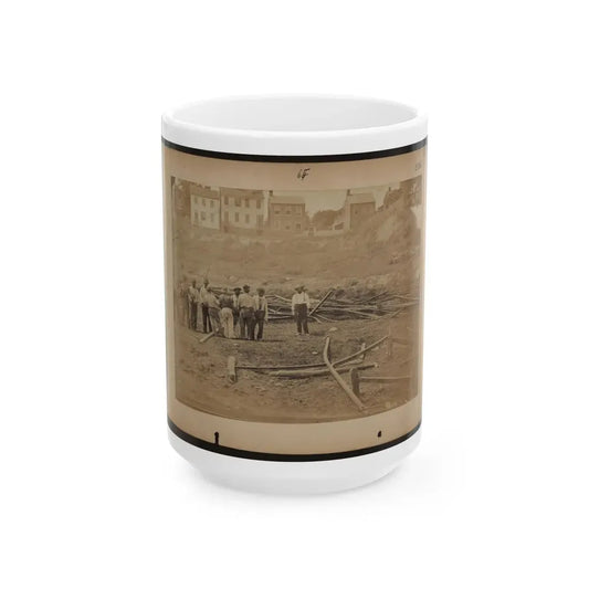 Railroad Construction Workers Straightening Track (U.S. Civil War) White Coffee Mug 15oz - Go Mug Yourself