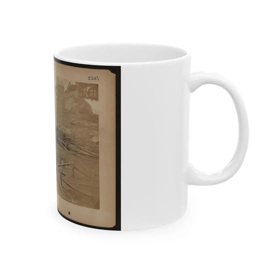 Railroad Construction Workers Straightening Track (U.S. Civil War) White Coffee Mug - Go Mug Yourself