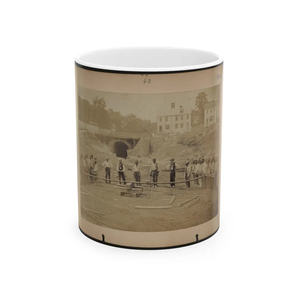 Railroad Construction Workers (U.S. Civil War) White Coffee Mug-11oz-Go Mug Yourself