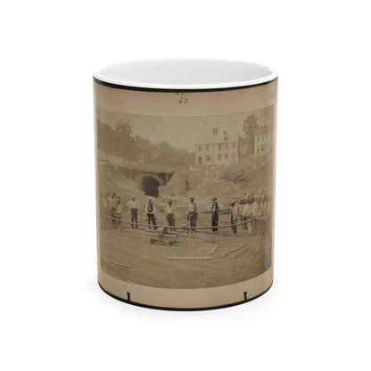 Railroad Construction Workers (U.S. Civil War) White Coffee Mug 11oz - Go Mug Yourself