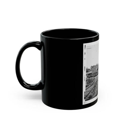 Railroad Depot In Warrenton (U.S. Civil War) Black Coffee Mug-Go Mug Yourself