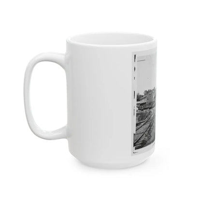 Railroad Depot In Warrenton (U.S. Civil War) White Coffee Mug-Go Mug Yourself