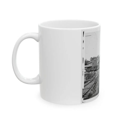 Railroad Depot In Warrenton (U.S. Civil War) White Coffee Mug-Go Mug Yourself