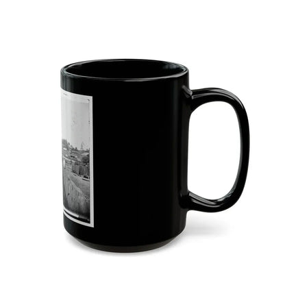 Railroad Depot In Warrenton (U.S. Civil War) Black Coffee Mug - Go Mug Yourself