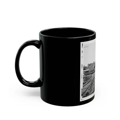 Railroad Depot In Warrenton (U.S. Civil War) Black Coffee Mug - Go Mug Yourself