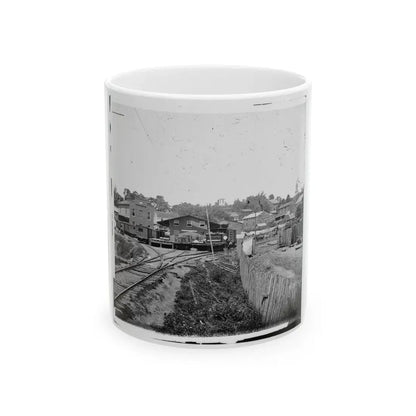 Railroad Depot In Warrenton (U.S. Civil War) White Coffee Mug 11oz - Go Mug Yourself
