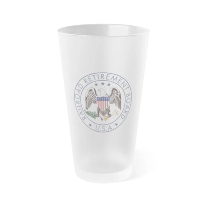 Railroad Retirement Board - Frosted Pint Glass 16oz-16oz-Frosted-Go Mug Yourself