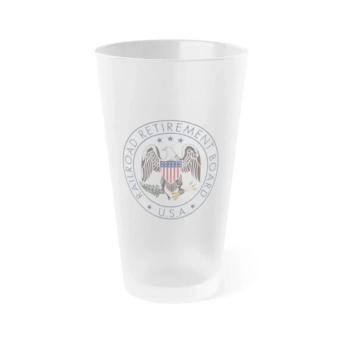 Railroad Retirement Board - Frosted Pint Glass 16oz 16oz Frosted - Go Mug Yourself