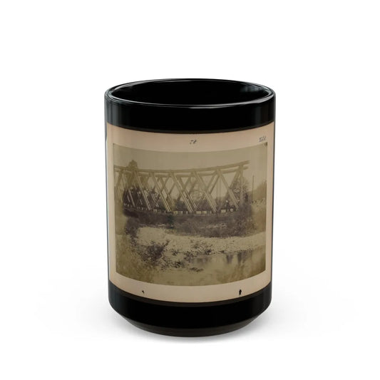 Railroad Trestle Bridge (U.S. Civil War) Black Coffee Mug-15oz-Go Mug Yourself