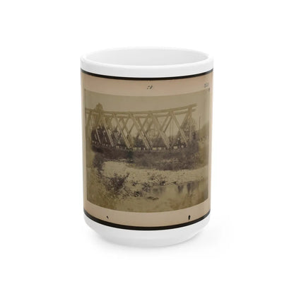 Railroad Trestle Bridge (U.S. Civil War) White Coffee Mug-15oz-Go Mug Yourself