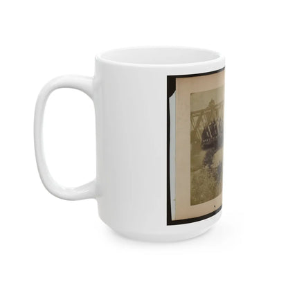 Railroad Trestle Bridge (U.S. Civil War) White Coffee Mug-Go Mug Yourself