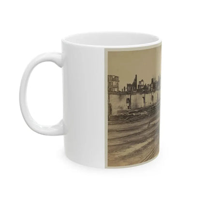 Railroad Yard Ruins, Richmond, Va. (U.S. Civil War) White Coffee Mug - Go Mug Yourself