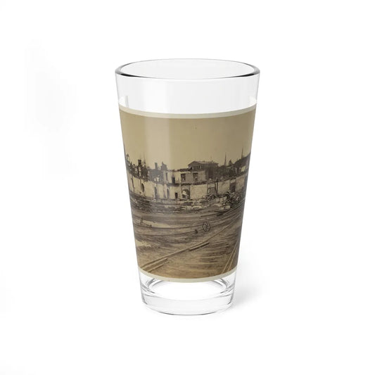 Railroad Yard Ruins, Richmond, Va. (U.S. Civil War) Pint Glass 16oz-16oz-Go Mug Yourself