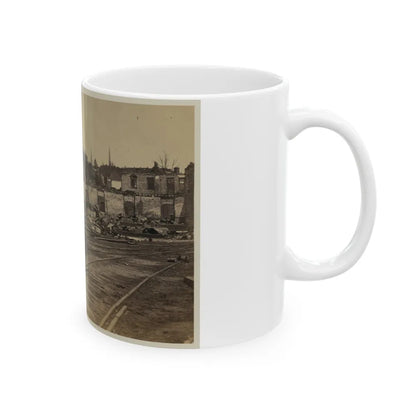 Railroad Yard Ruins, Richmond, Va. (U.S. Civil War) White Coffee Mug-Go Mug Yourself