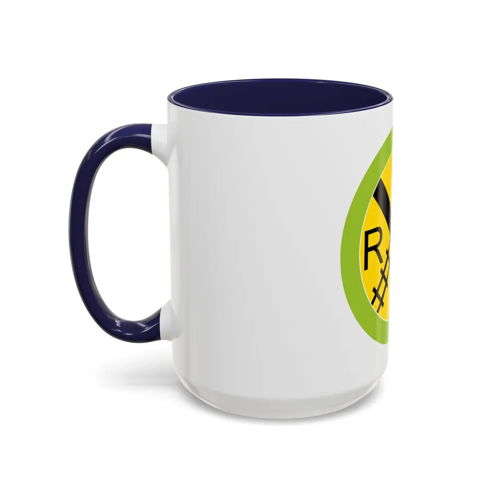 Railroading (Boy Scout Merit Badge) Accent Coffee Mug-Go Mug Yourself