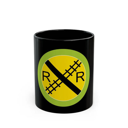 Railroading (Boy Scout Merit Badge) Black Coffee Mug-11oz-Go Mug Yourself