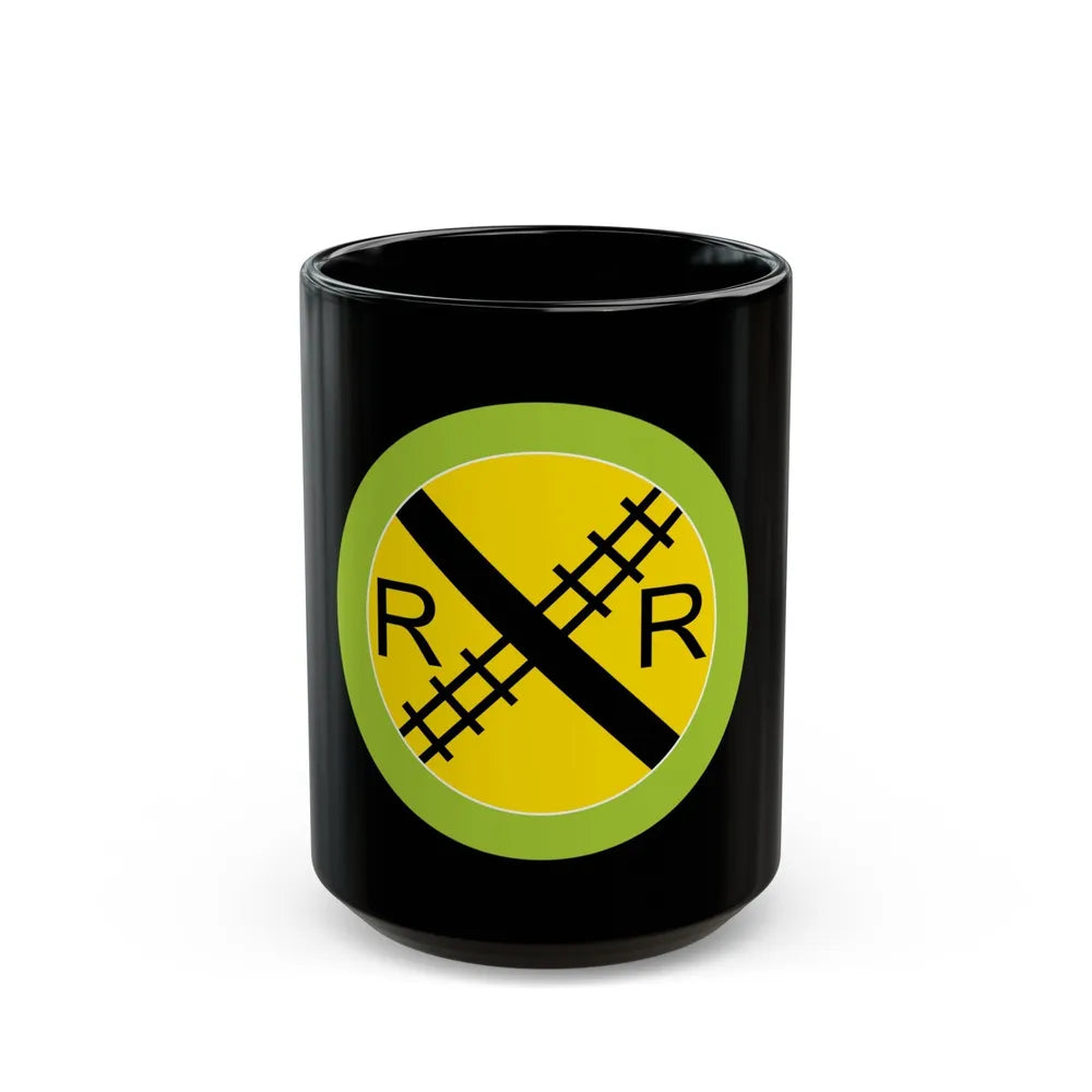 Railroading (Boy Scout Merit Badge) Black Coffee Mug-15oz-Go Mug Yourself