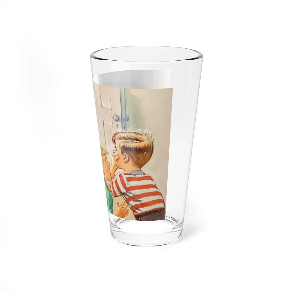 Rain, Dick and Jane illustration (Magazine Illustration) Pint Glass 16oz-Go Mug Yourself