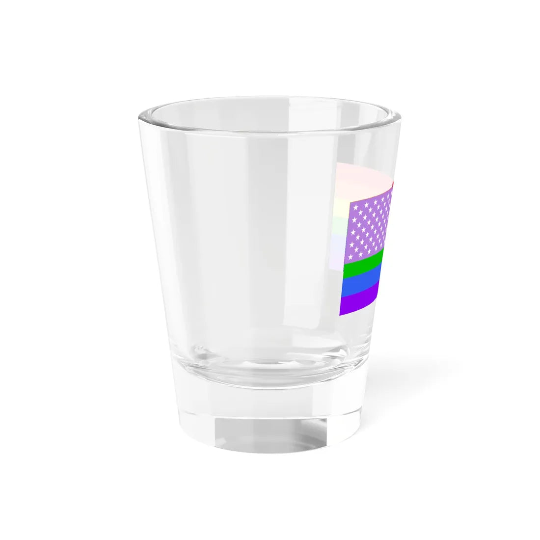 Rainbow flag (United States) Shot Glass 1.5oz - Go Mug Yourself