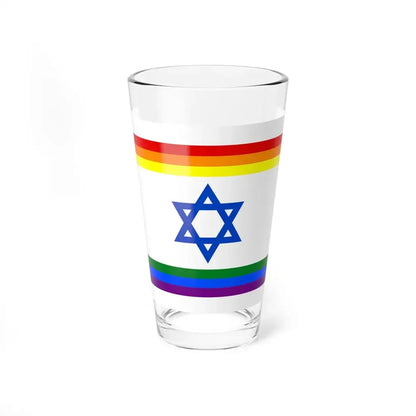 Rainbow Israel (Israel) Pint Glass 16oz 16oz - Go Mug Yourself