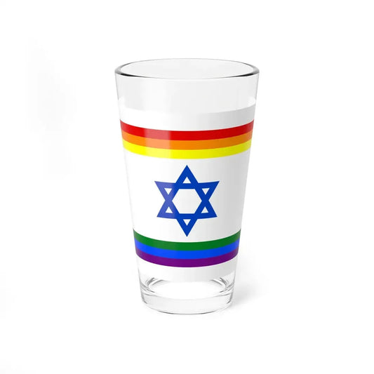 Rainbow Israel (Israel) Pint Glass 16oz 16oz - Go Mug Yourself