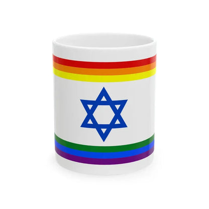 Rainbow Israel (Israel) White Coffee Mug 11oz - Go Mug Yourself