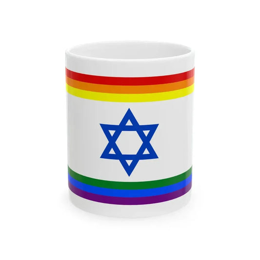 Rainbow Israel (Israel) White Coffee Mug 11oz - Go Mug Yourself