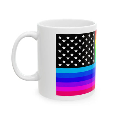 RainbowAmerica (United States) White Coffee Mug - Go Mug Yourself