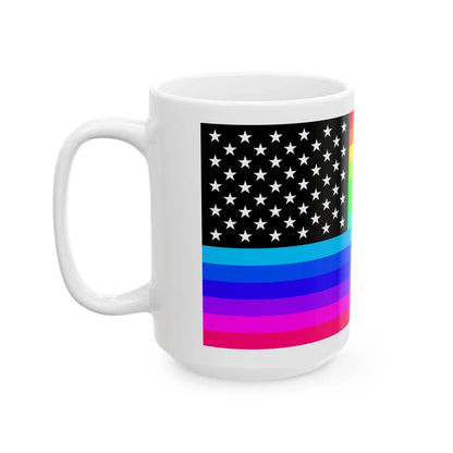 RainbowAmerica (United States) White Coffee Mug - Go Mug Yourself