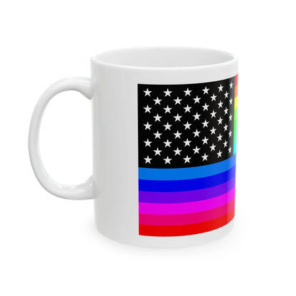 RainbowAmerica12 (United States) White Coffee Mug - Go Mug Yourself
