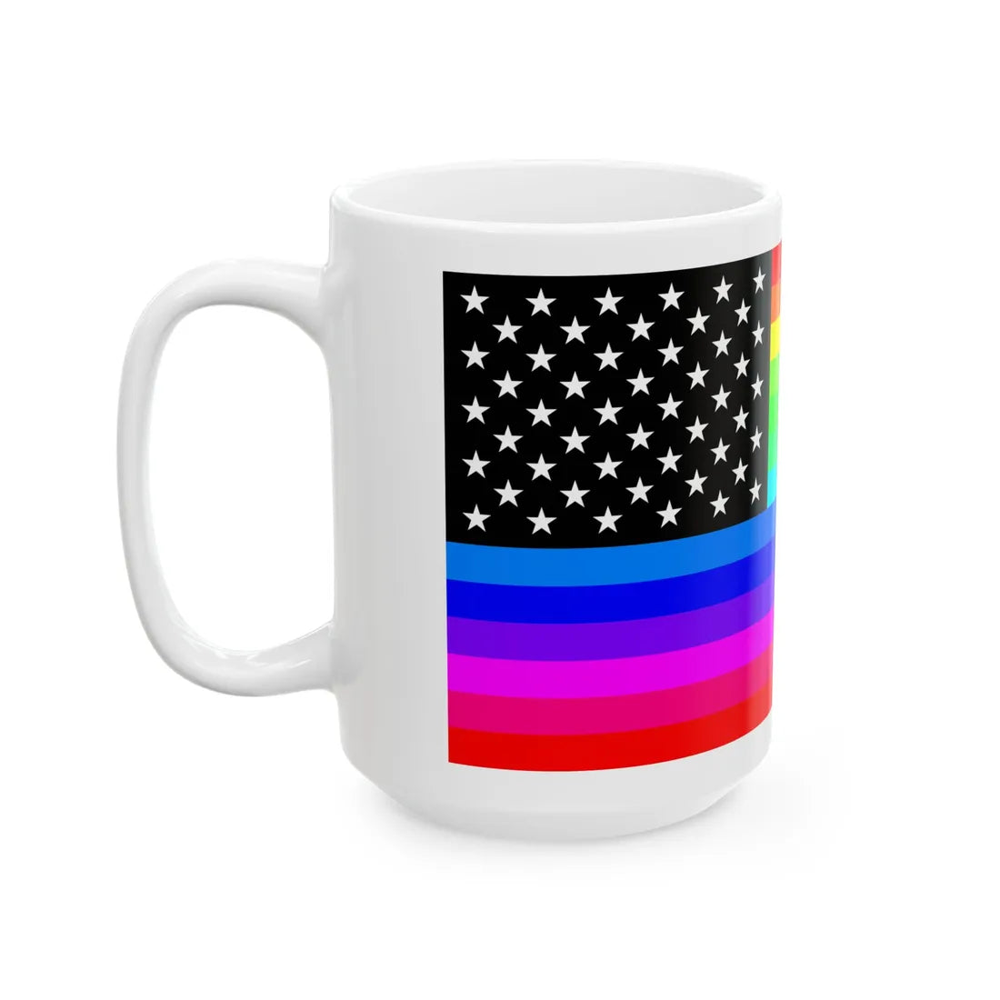 RainbowAmerica12 (United States) White Coffee Mug - Go Mug Yourself