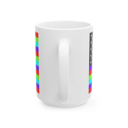RainbowAmerica4 (United States) White Coffee Mug - Go Mug Yourself