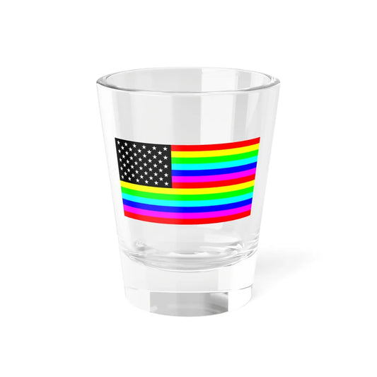 RainbowAmerica6 (United States) Shot Glass 1.5oz 1.5oz - Go Mug Yourself