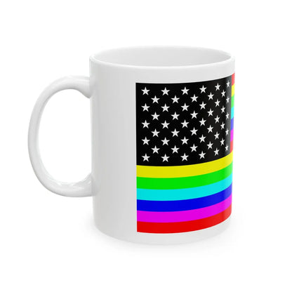 RainbowAmerica6 (United States) White Coffee Mug - Go Mug Yourself
