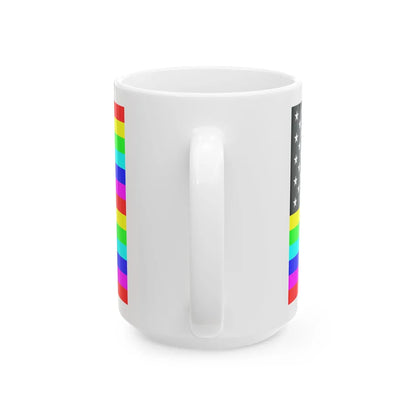 RainbowAmerica6 (United States) White Coffee Mug - Go Mug Yourself