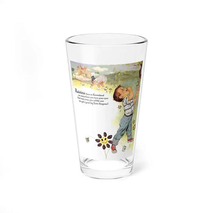 Raisins advertisement, Ladies' Home Journal, April 1960 (Magazine Illustration) Pint Glass 16oz 16oz - Go Mug Yourself